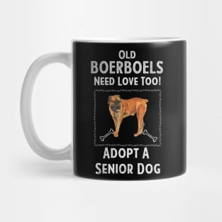 Senior Dog Adoption T-Shirt for Boerboel Dog Lovers Mug